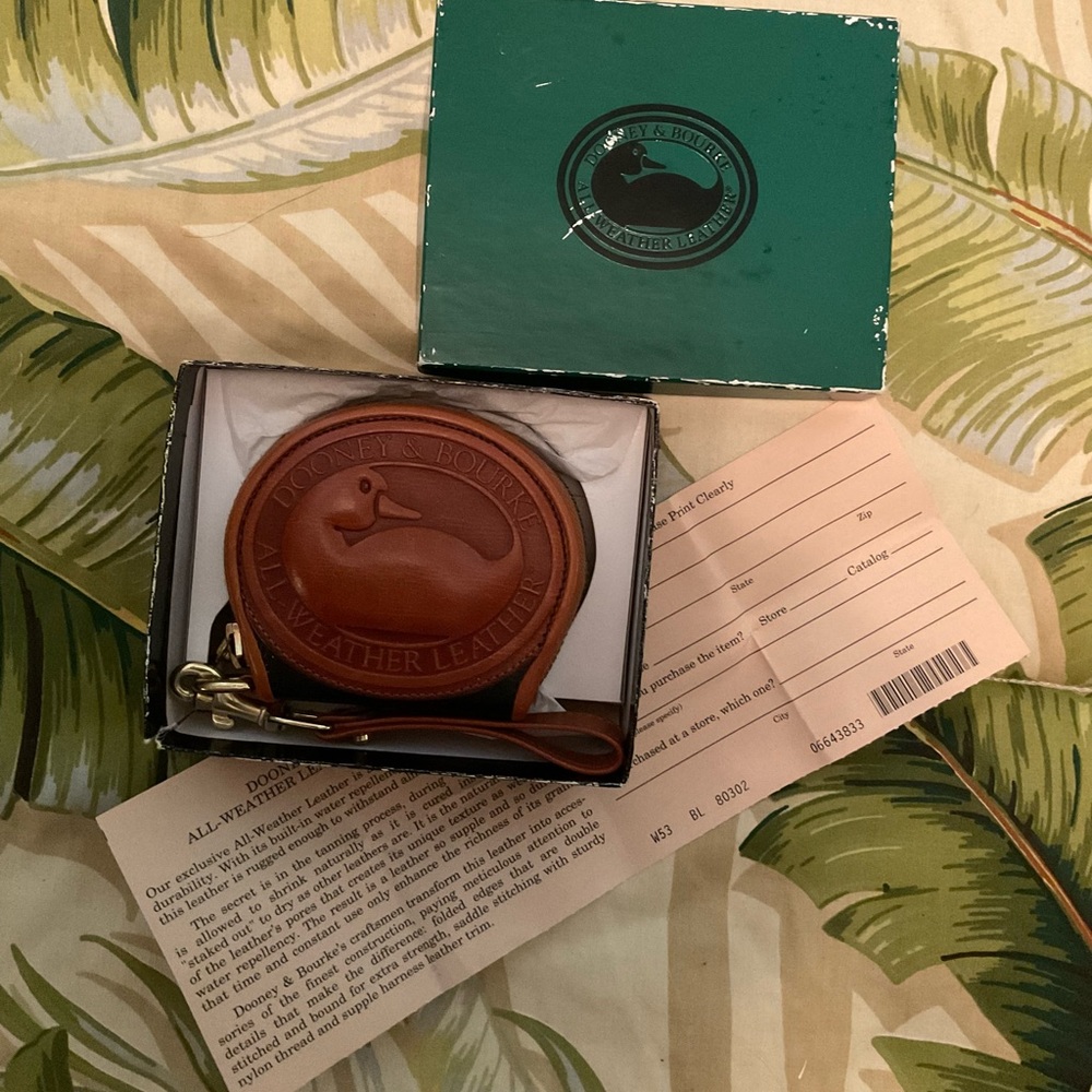 Vintage Dooney & Bourke Coin Purse in Box